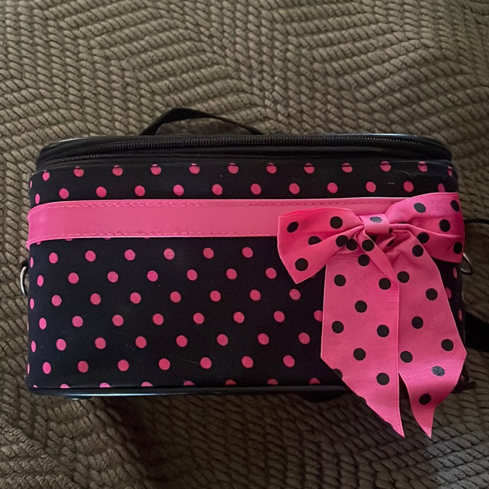 Polka Dot Cosmetic Case